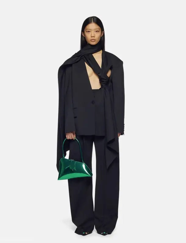 SCARF CUT PROFILE BLAZER SET-VETEMENTS