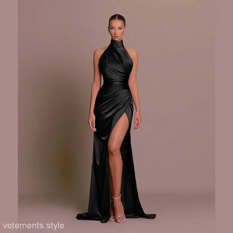 HALTER SPLIT BOTTOMING DRESS-VETEMENTS