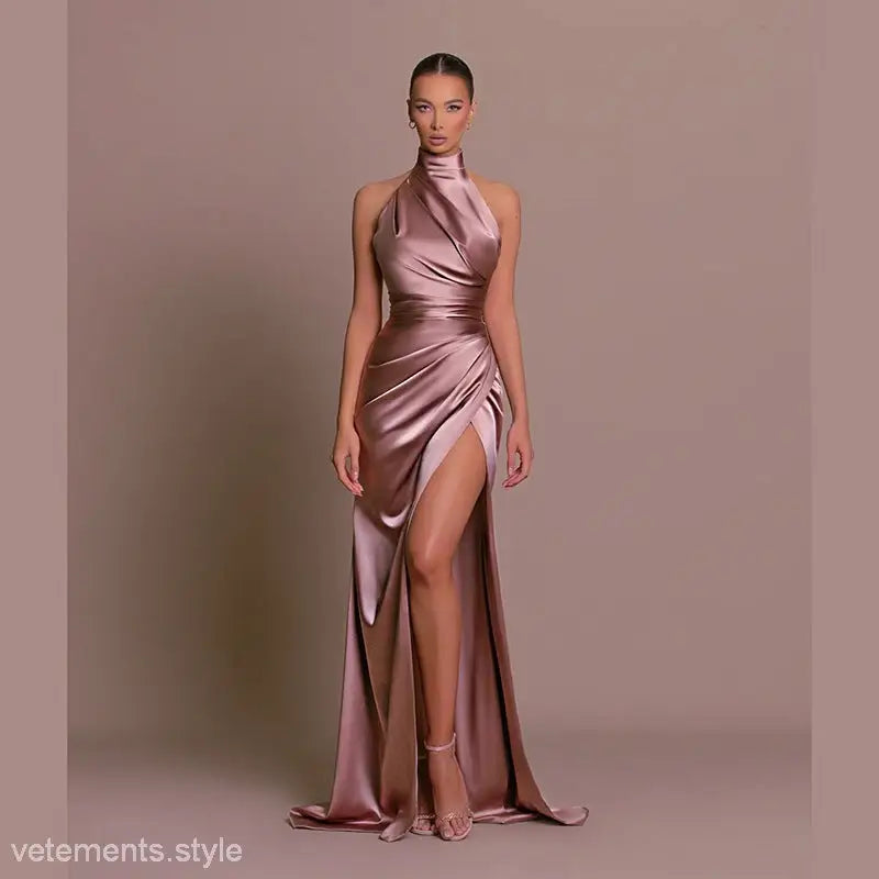 HALTER SPLIT BOTTOMING DRESS-VETEMENTS