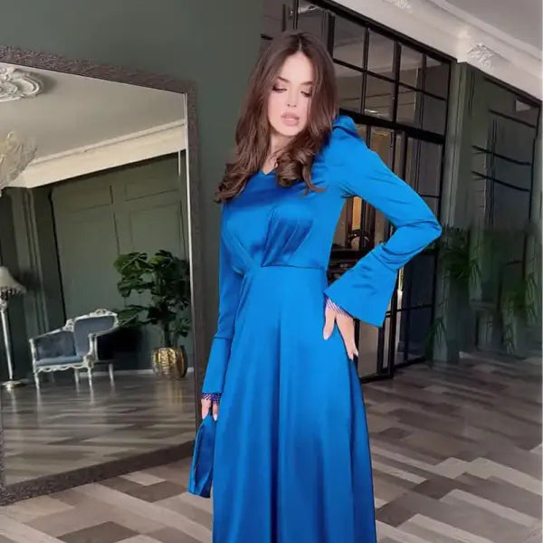 SEXY SPLIT SLIM FIT BELT DRESS-VETEMENTS