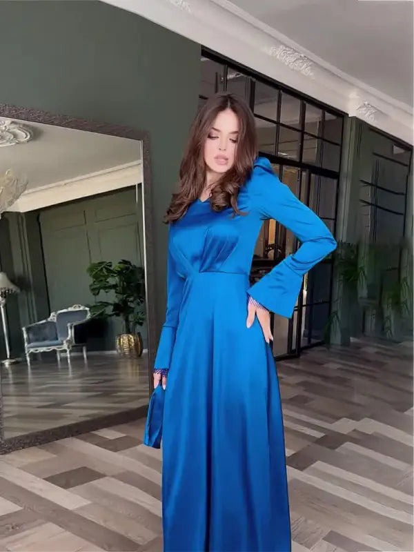 SEXY SPLIT SLIM FIT BELT DRESS-VETEMENTS