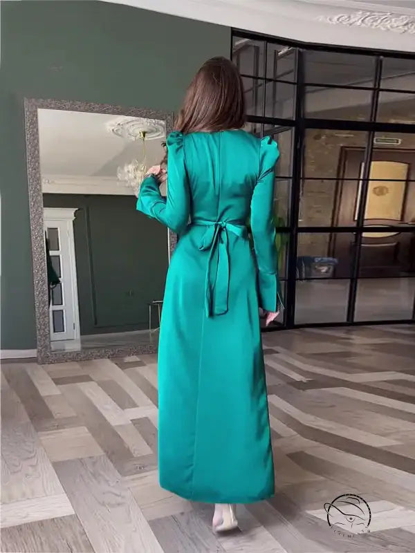 SEXY SPLIT SLIM FIT BELT DRESS-VETEMENTS