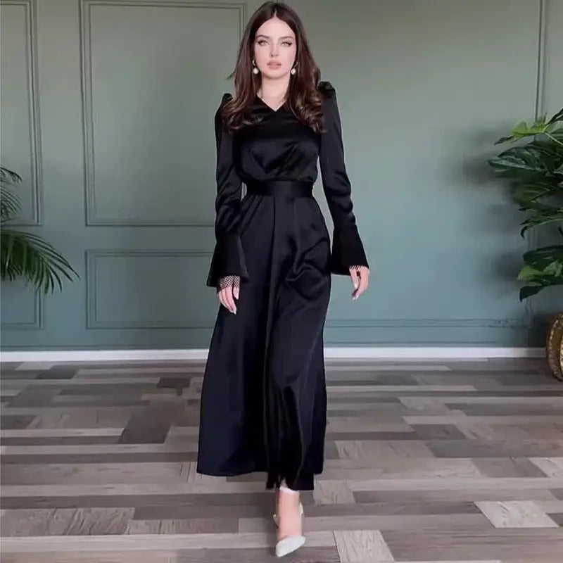 SEXY SPLIT SLIM FIT BELT DRESS-VETEMENTS