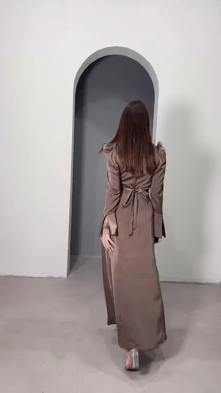 SEXY SPLIT SLIM FIT BELT DRESS-VETEMENTS