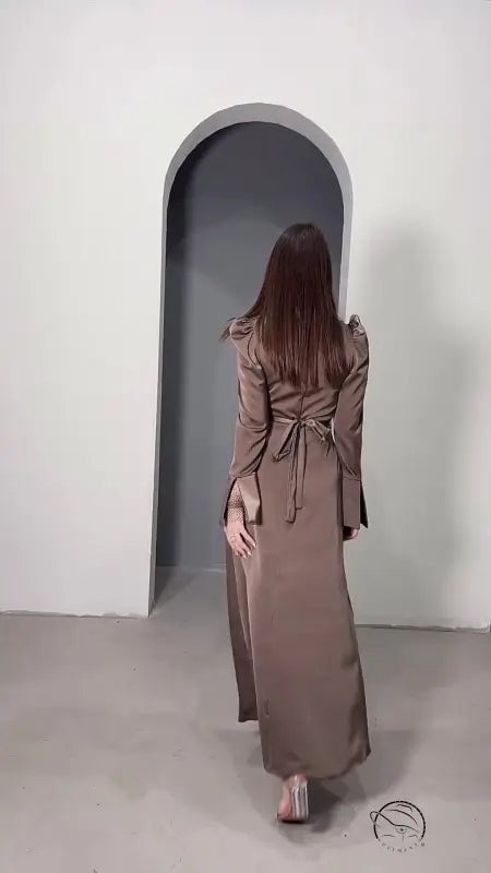 SEXY SPLIT SLIM FIT BELT DRESS-VETEMENTS