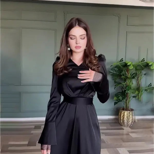 SEXY SPLIT SLIM FIT BELT DRESS-VETEMENTS