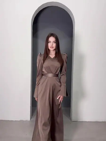 SEXY SPLIT SLIM FIT BELT DRESS-VETEMENTS