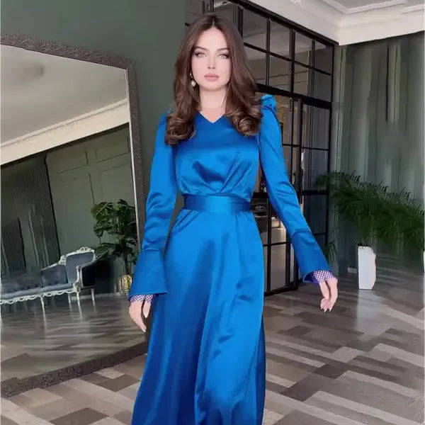 SEXY SPLIT SLIM FIT BELT DRESS-VETEMENTS