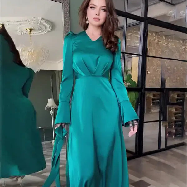 SEXY SPLIT SLIM FIT BELT DRESS-VETEMENTS