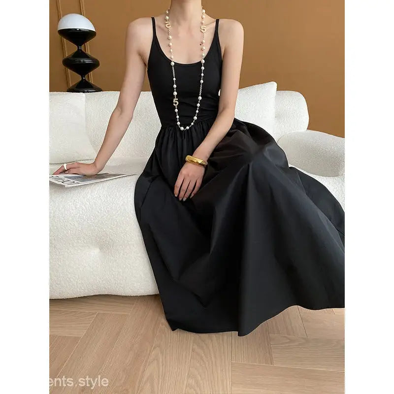 ELEGANT STRAP DRESS WITH CHEST PAD-VETEMENTS