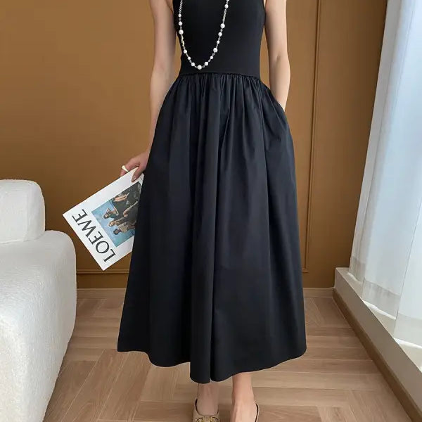 ELEGANT STRAP DRESS WITH CHEST PAD-VETEMENTS