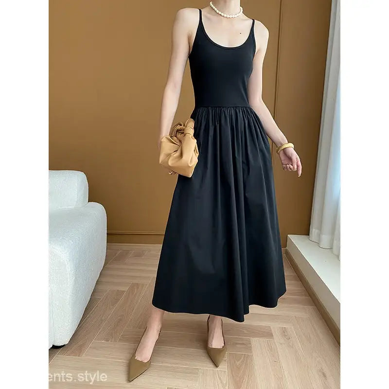 ELEGANT STRAP DRESS WITH CHEST PAD-VETEMENTS