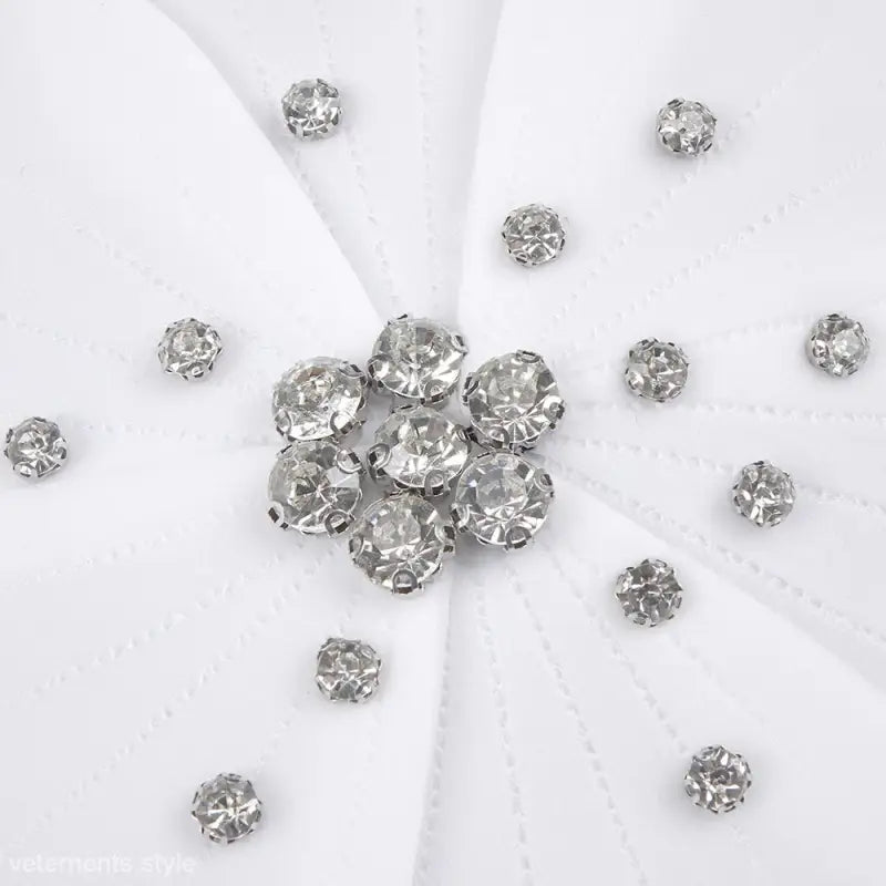 ELEGANT FLORAL DIAMOND DRESS-VETEMENTS