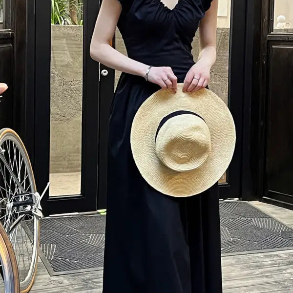 Elegant French Style Maxi Dress for Summer Wear