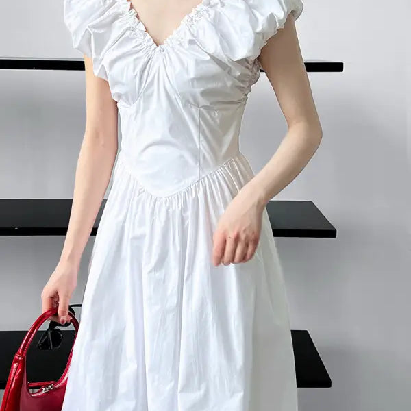 Elegant French Style Maxi Dress for Summer Wear