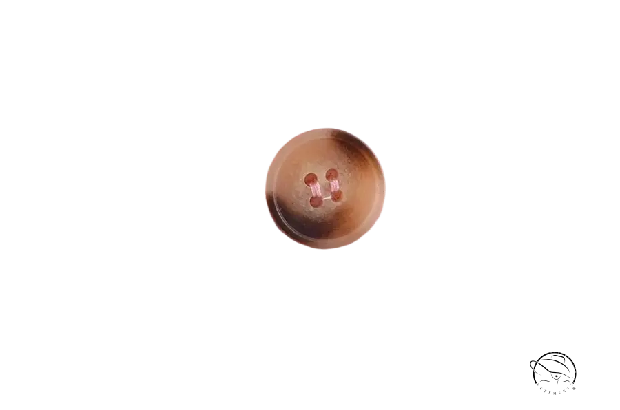 Elegant French style sleeveless V-neck polyester with pink fabric and brown button