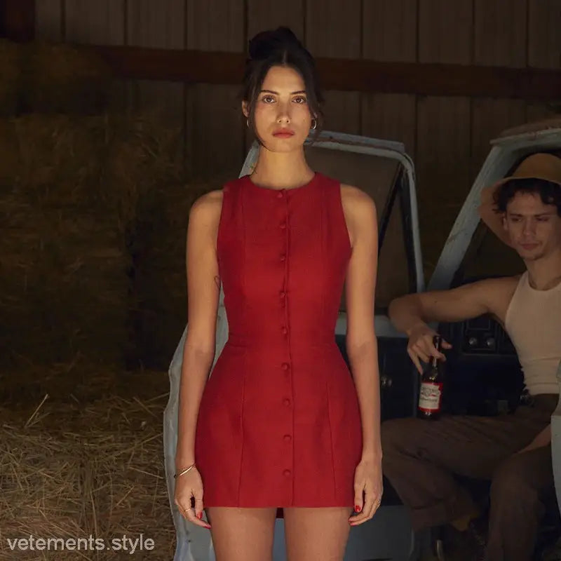 ELEGANT GRACEFUL VEST DRESS-VETEMENTS