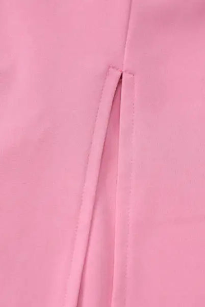 Pink fabric with a slit from the Elegant Halter High Waist Slim Dress collection