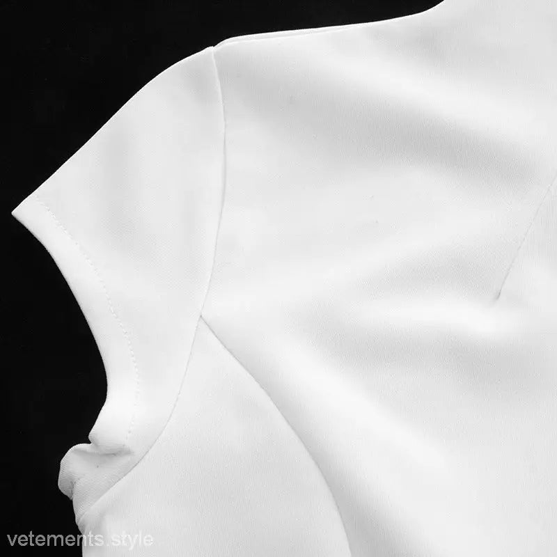 Elegant High Waist Short Dress with Pockets, perfect for summer and stylish outings