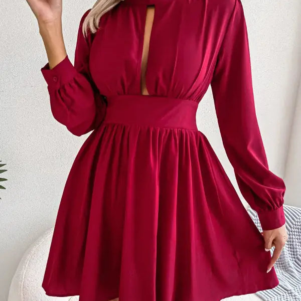 SEXY HOLLOW-OUT CINCHED DRESS-VETEMENTS
