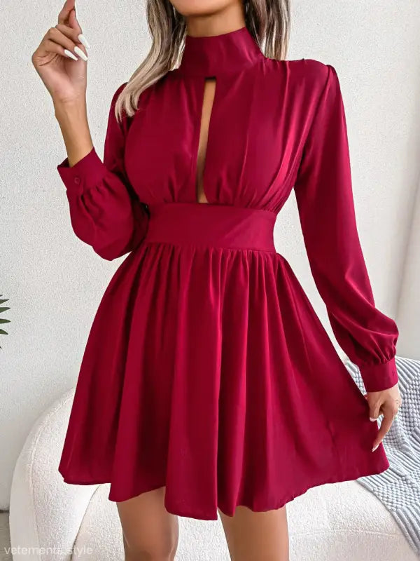SEXY HOLLOW-OUT CINCHED DRESS-VETEMENTS
