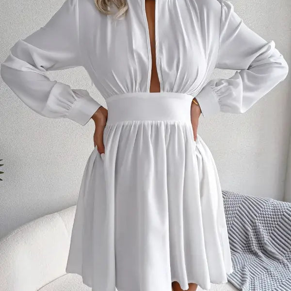 SEXY HOLLOW-OUT CINCHED DRESS-VETEMENTS