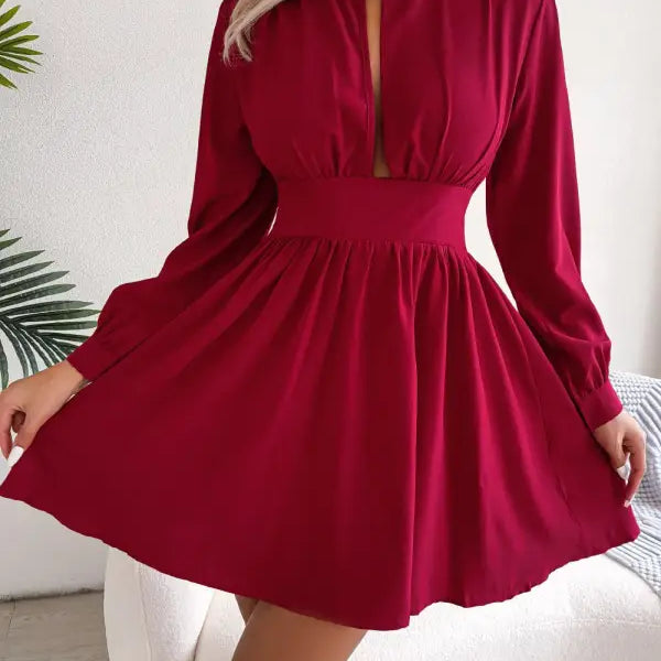 SEXY HOLLOW-OUT CINCHED DRESS-VETEMENTS