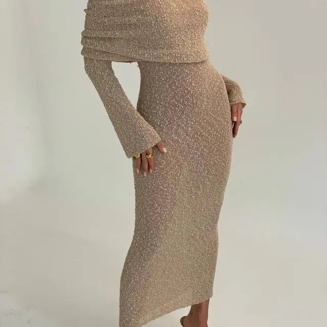 VACATION KNITTED SEXY DRESS
