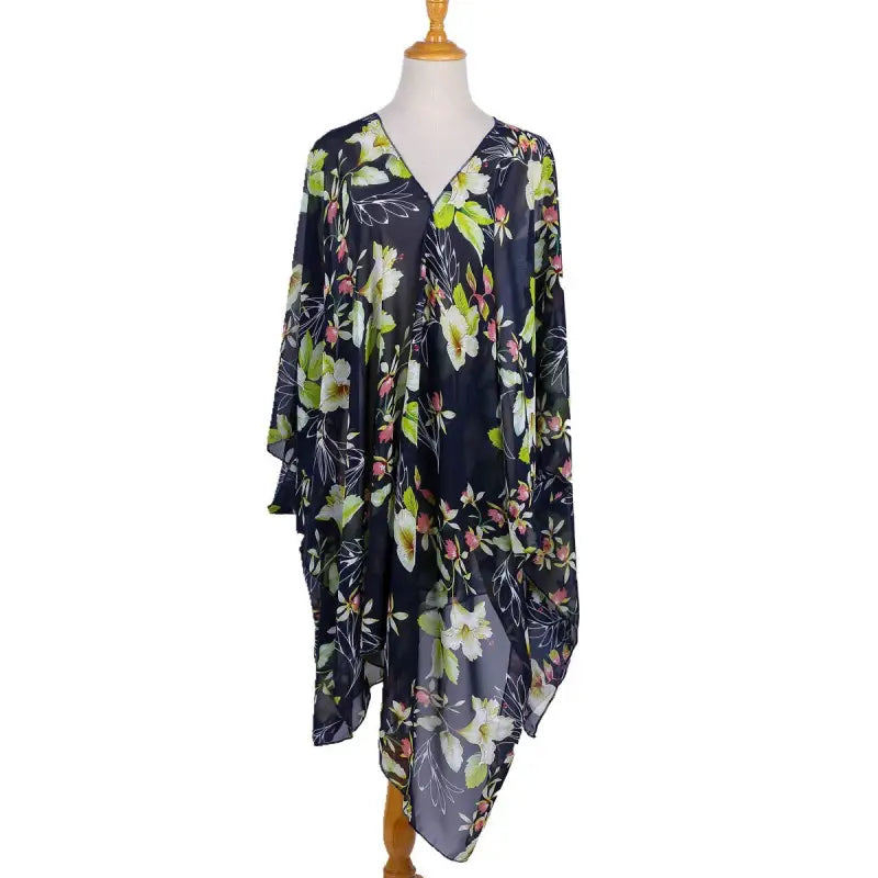 ELEGANT LILY CHIFFON BEACH-VETEMENTS