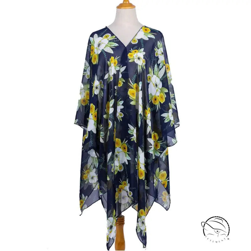 ELEGANT LILY CHIFFON BEACH-VETEMENTS