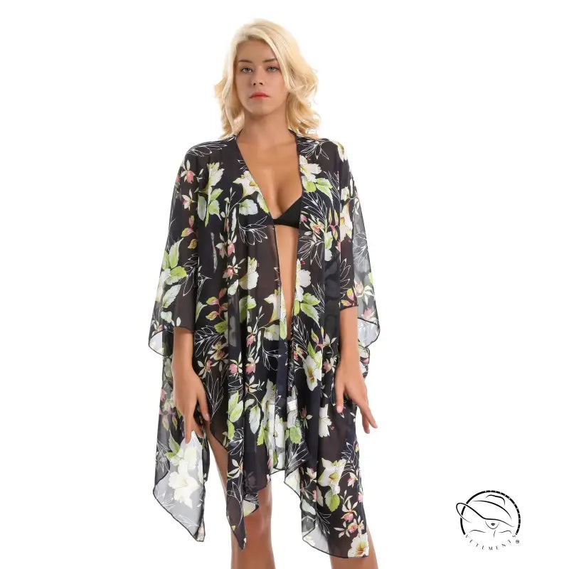 ELEGANT LILY CHIFFON BEACH-VETEMENTS