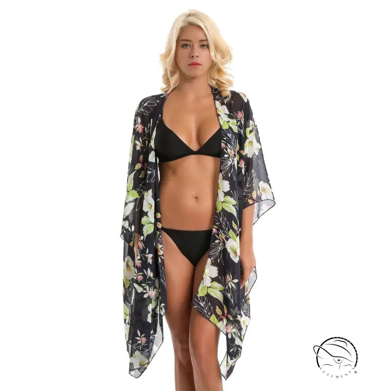 ELEGANT LILY CHIFFON BEACH-VETEMENTS