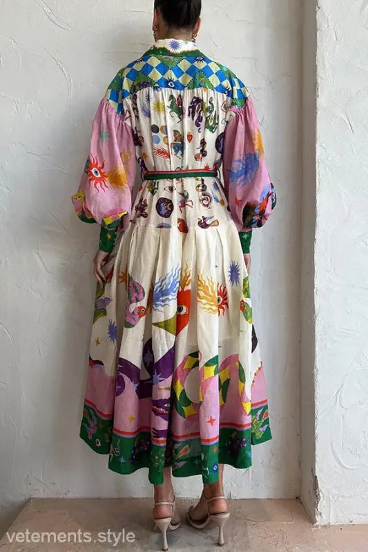 RETRO FRENCH PALACE PLEATED LOOSE DRESS-VETEMENTS