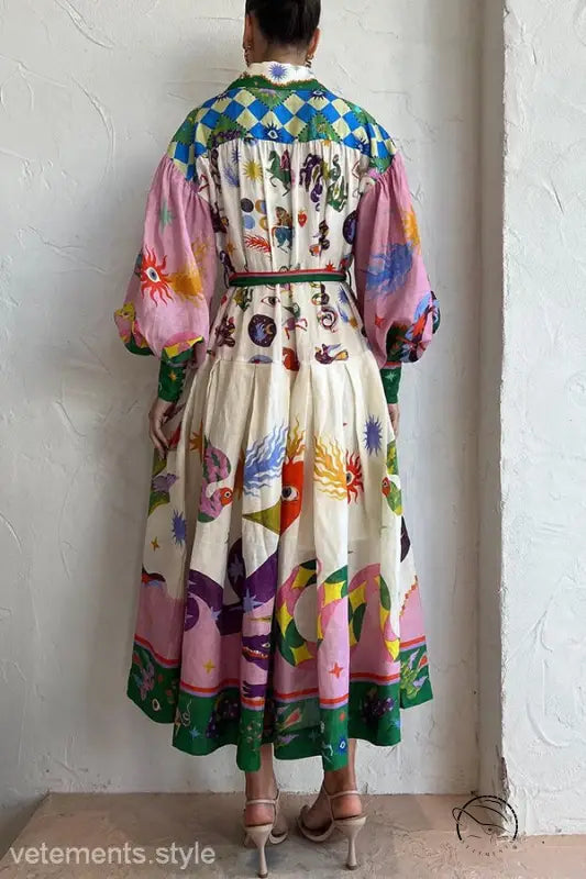 RETRO FRENCH PALACE PLEATED LOOSE DRESS-VETEMENTS