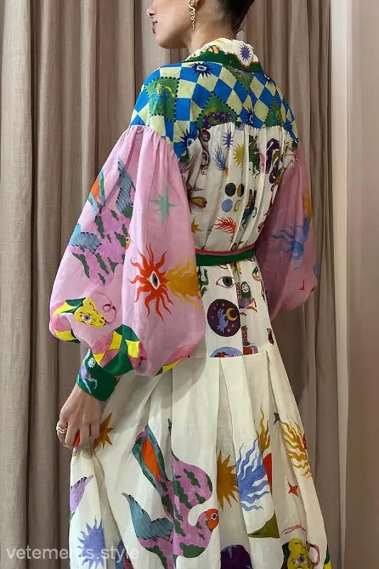 RETRO FRENCH PALACE PLEATED LOOSE DRESS-VETEMENTS