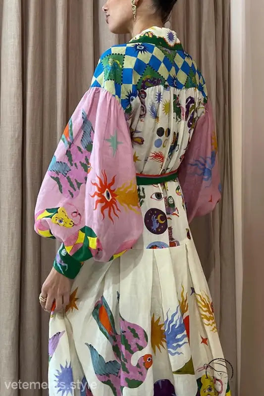 RETRO FRENCH PALACE PLEATED LOOSE DRESS-VETEMENTS