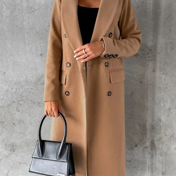 ELEGANT POLO COLLAR COAT-VETEMENTS