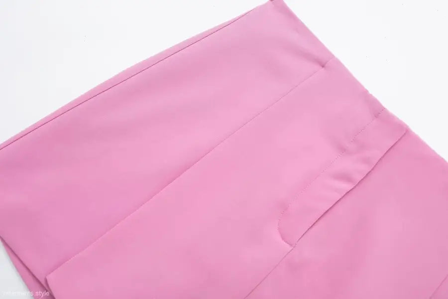 Pink fabric casual blazer suit featuring a short small blazer for office and casual wear