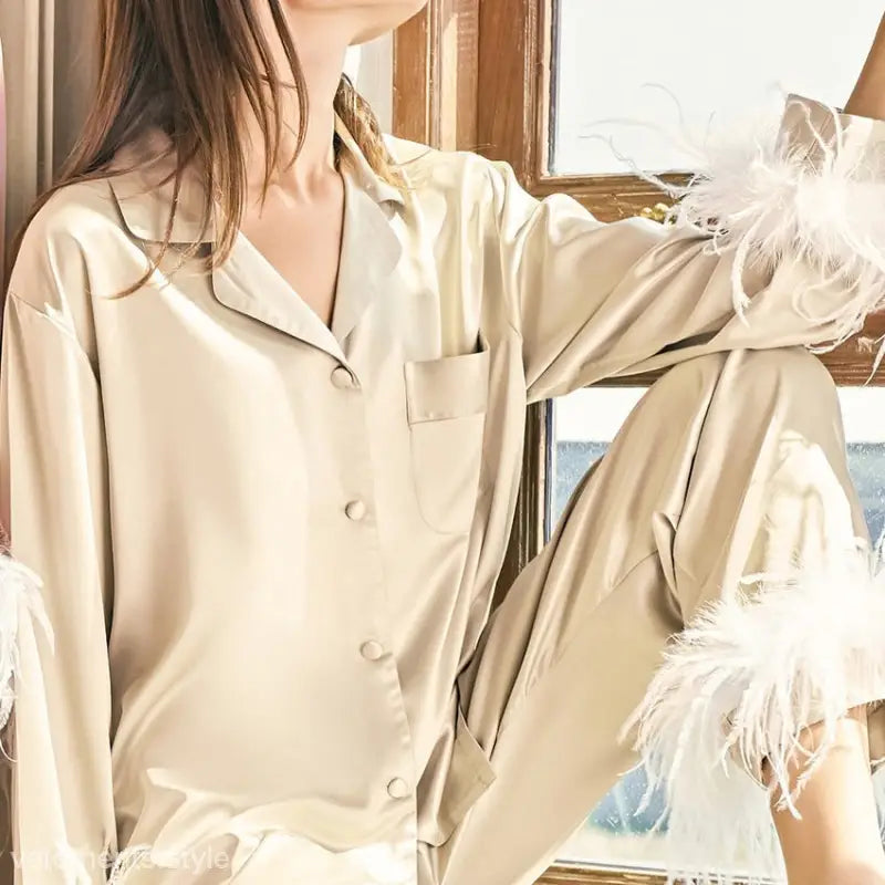 FASHION SILK PAJAMAS SET-VETEMENTS