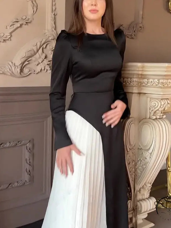 ELEGANT SLIM WAIST LACE UP DRESS-VETEMENTS