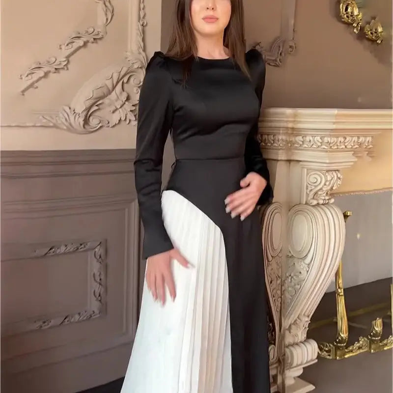 ELEGANT SLIM WAIST LACE UP DRESS-VETEMENTS