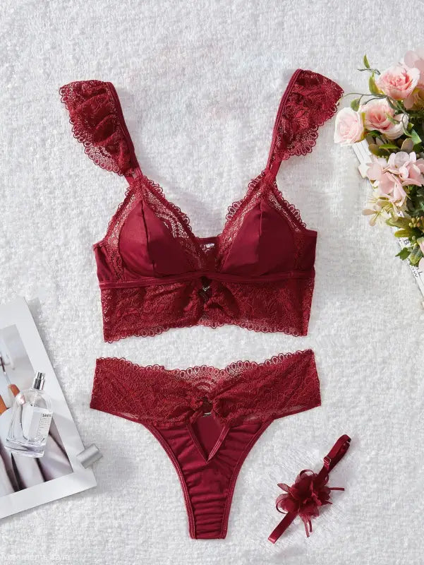 SEXY LINGERIE THREE PIECE SET-VETEMENTS