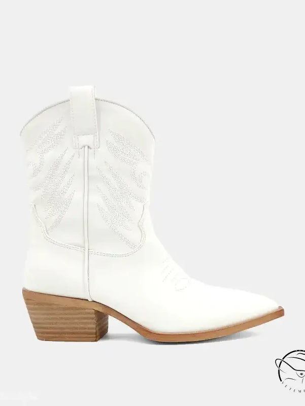 CLASSIC WHITE COWBOY BOOTS-VETEMENTS