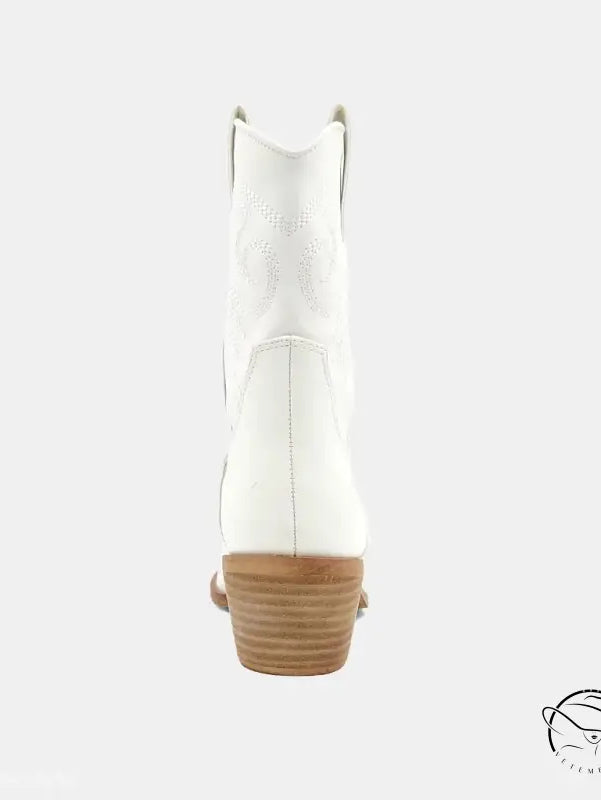 CLASSIC WHITE COWBOY BOOTS-VETEMENTS