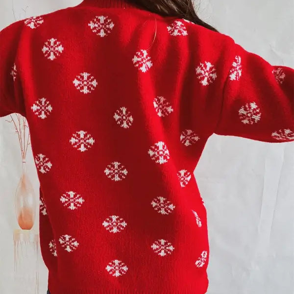 ELK FLOCKING JACQUARD HANDMADE CHRISTMAS SWEATER-VETEMENTS