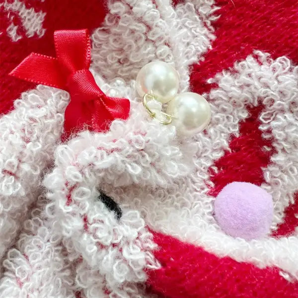 ELK FLOCKING JACQUARD HANDMADE CHRISTMAS SWEATER-VETEMENTS