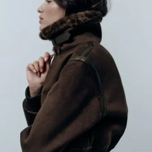 DOUBLE SIDED SHEARLING JACKET