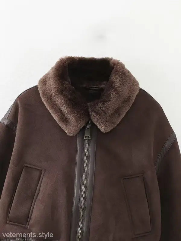 DOUBLE SIDED SHEARLING JACKET-VETEMENTS