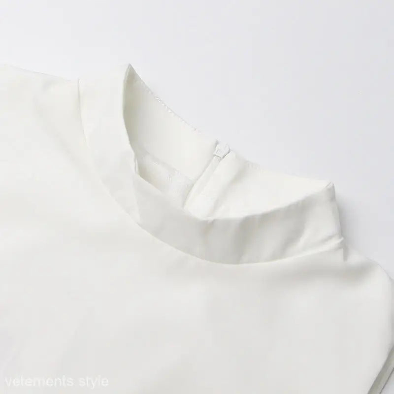 AUSTRALIAN STITCHING HEM FEATHER DRESS-VETEMENTS