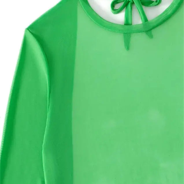 FLUORESCENT BIKINI THREE PIECE SET